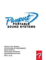 Fender PD-250 - Owners Manual